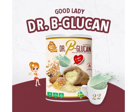 Bột ngũ cốc dinh dưỡng 22 Dr. B-Glucan Wheat Grass (Phù hợp hơn cho người tiều đường hoặc ăn kiêng) 750g - Hộp thiếc