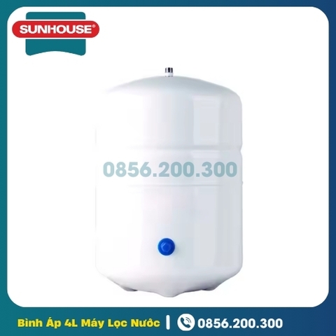 Bình Áp Thép 4 Lít Taiwan Dùng Cho Máy Lọc Nước Sunhouse
