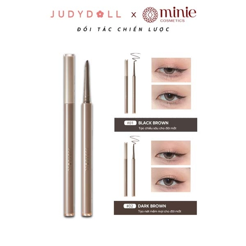 Bút kẻ mắt chống nước, chống lem Judydoll Slim Gel Eyeliner 60mg