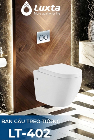 ✨ BÀN CẦU TREO TƯỜNG LUXTA LT402 – Giải Pháp Sang Trọng Cho Không Gian Hiện Đại ✨