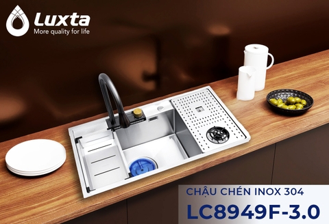 ✨ CHẬU RỬA CHÉN LUXTA LC 8949F-3.0 – Giải Pháp Toàn Diện Cho Bếp Hiện Đại ✨