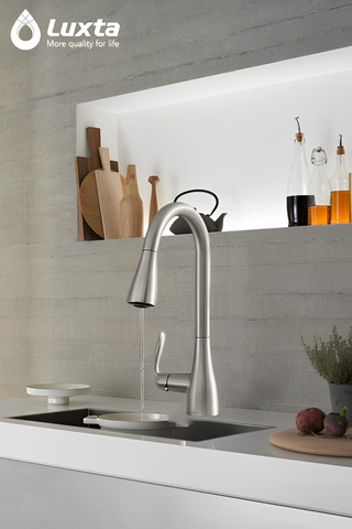 Vòi chén dây rút inox L3219P thiết bị đa năng trong gian bếp mọi nhà.