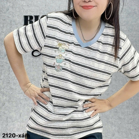 2120 S-0020- A. sọc cổ tim 00200