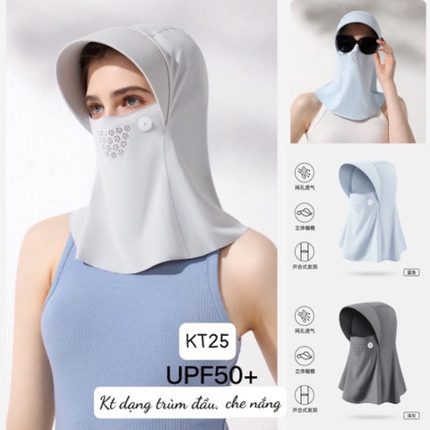 Khẩu trang chống nắng tia UV TRÙM - KT25