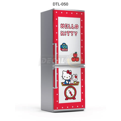 Decal Dán Tủ Lạnh Hình Hello Kitty Siêu Dễ Thương