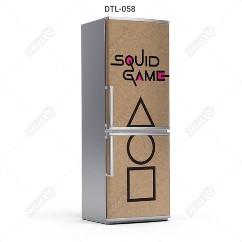 Decal Dán Tủ Lạnh Squid Game Hot Trend