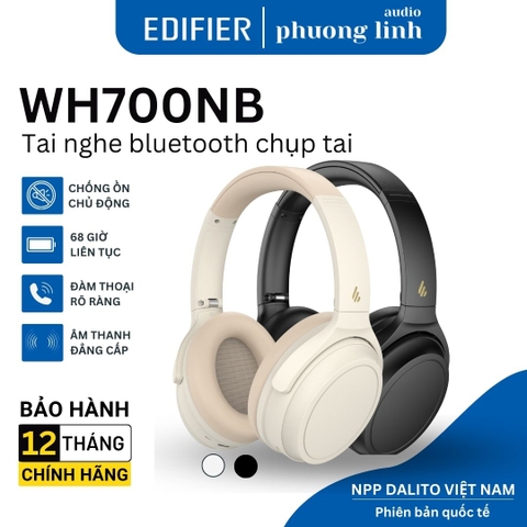 EDIFIER WH700NB Tai nghe bluetooth chụp tai chống ồn chủ động - Bảo Hành 12 Tháng