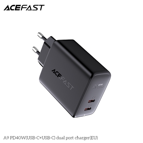 Sạc ACEFAST PD3.0 40W 2 cổng USB-C (EU) - A9