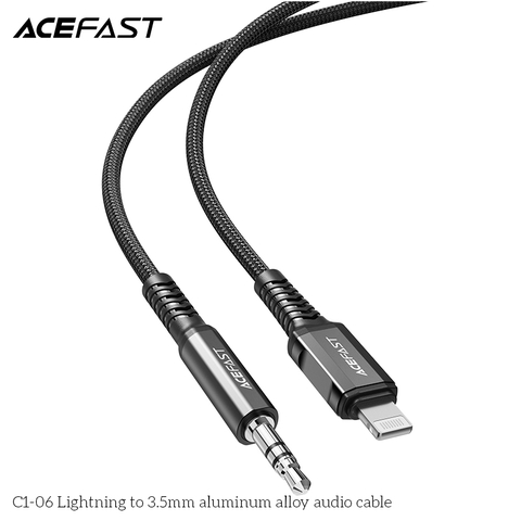 Cáp chuyển âm thanh ACEFAST Lightning to 3.5mm MFI (1.2m) - C1-06