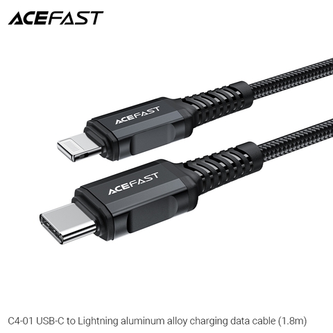 Cáp ACEFAST Type C to Lightning (1.8m) - C4-01