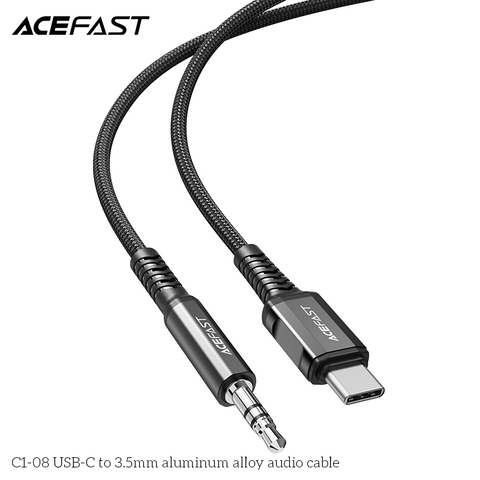 Cáp chuyển âm thanh ACEFAST USB-C to 3.5mm (1.2m) - C1-08