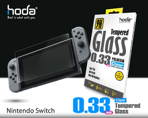 Miếng dán cường lực HODA trong suốt cho Nintendo Switch