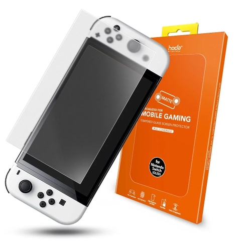 Miếng dán cường lực HODA nhám cho Nintendo Switch/Nintendo Switch OLED