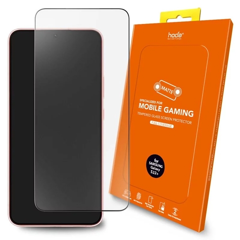 Miếng dán cường lực HODA chống bám vân tay có viền đen cho Samsung Galaxy S22 Plus