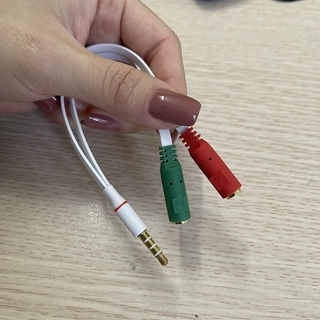 Dây Cáp Chia Audio 3.5mm Ra Mic & Loa
