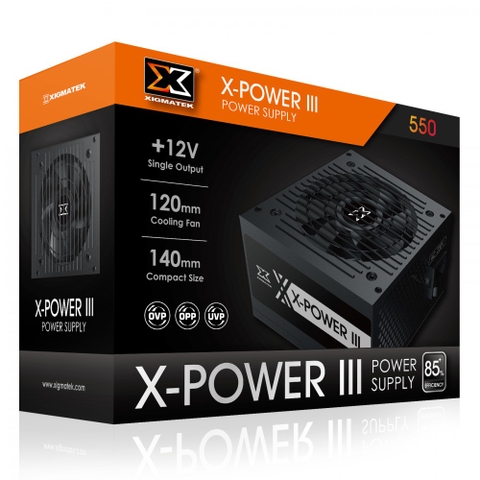 Nguồn Máy Tính XIGMATEK X-POWER III 550 - Sản Phẩm Lý Tưởng Cho Hệ Thống GAME-NET