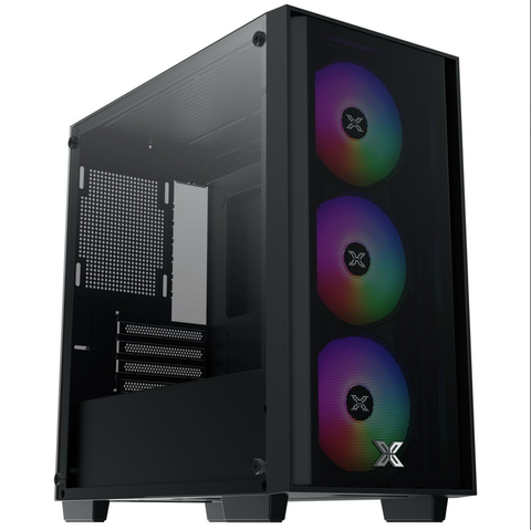Thùng Máy/ Vỏ Case XIGMATEK NYX AIR II 3GF, Gaming M-ATX, Kèm 3 Fan XIGMATEK G20F