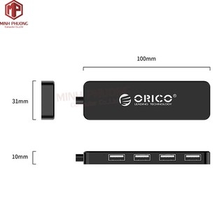 Bộ Chia USB Hub 4 Cổng USB 2.0 ORICO FL01-BK