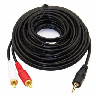 Dây Loa 1 Đầu 3.5 Ra 2 AV Dài 1.5m (Đen)