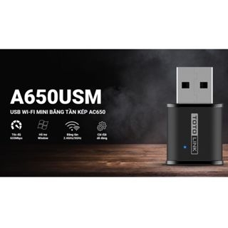 USB Wi-Fi Mini TOTOLINK A650USM Dual Band AC650 2.4Ghz & 5Ghz