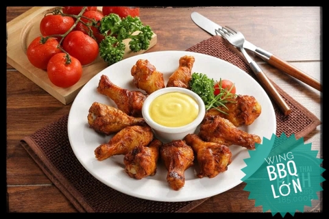 Wing BBQ L (Gà nướng cánh tỏi 10 miếng)