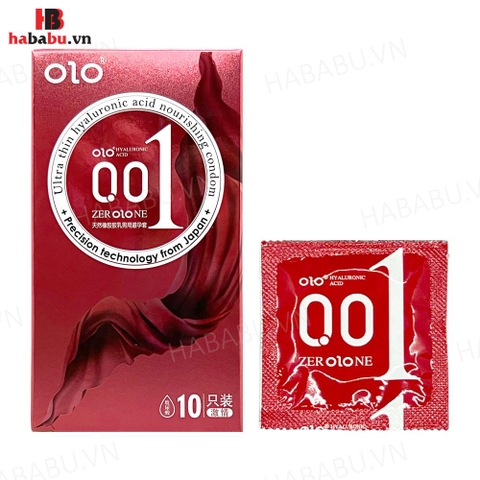 Bao cao su siêu mỏng Olo Thin Square Red hộp 10 chiếc chính hãng