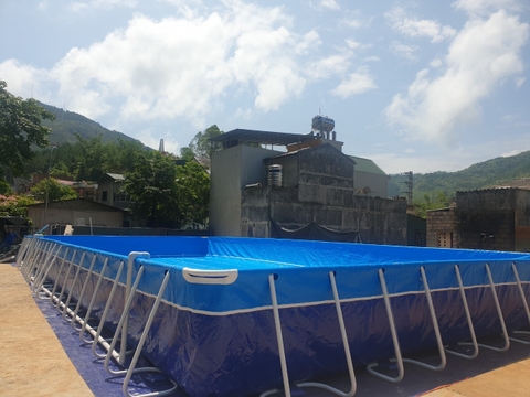 Bể bơi trường học cỡ lớn KT 24.6x12.6x1.3