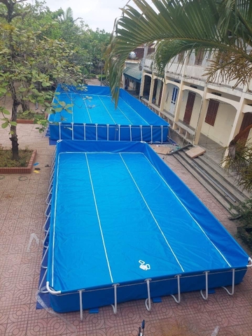 Bể bơi trường học cỡ lớn KT 24.6x9.6x1.3
