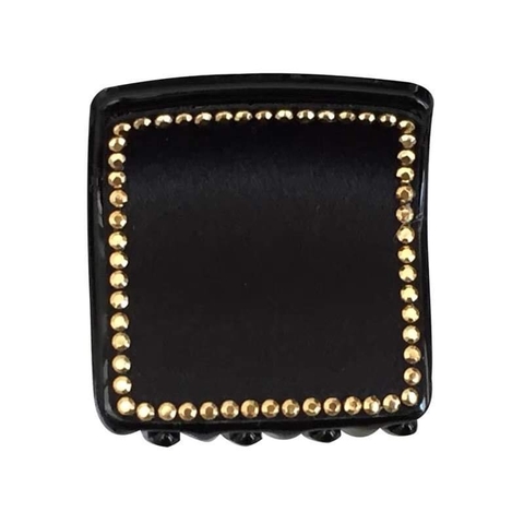 Kẹp Càng Cua HimHip Composite Viền Đá Mặt Vuông Basic Nhẹ Nhàng 8 Răng 4x4cm