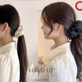 Dây Cột Tóc Scrunchies Vải Voan Thanh Lịch