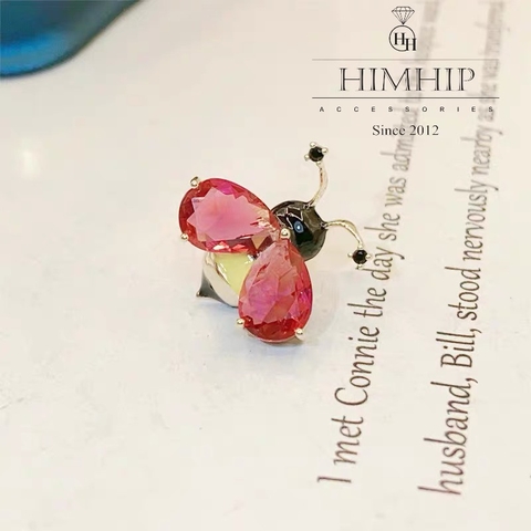 Pin Cài Cúc Hình Con Ong Thợ Đáng Yêu 1.5*1.6cm