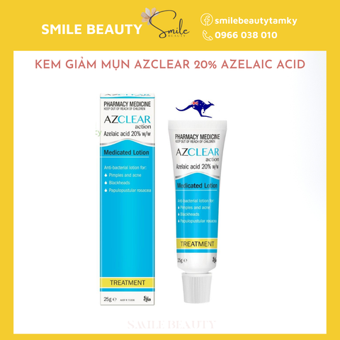 Kem trị mụn Azclear 20% Azelaic Acid 25gr [ÚC]