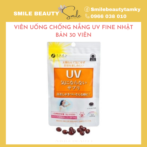 04/2025 Viên uống chống nắng UV Fine Nhật Bản 30 viên