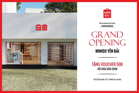 Khai trương Miniso Yên Bái