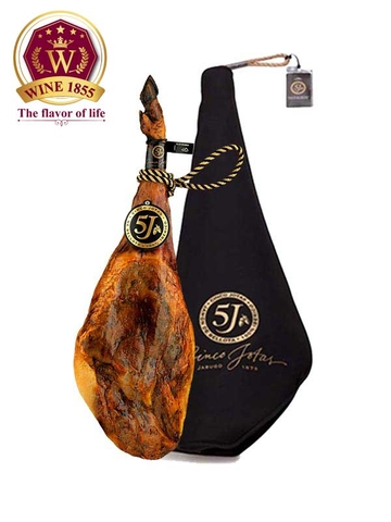 Đùi Heo Muối 5J Cinco Jotas Acorn Fed 100% Iberico Bone-in Ham Nguyên Xương