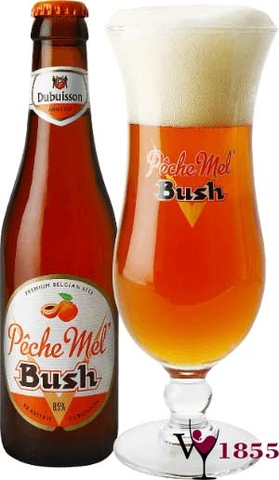 Bia Bỉ Pêche Mel Bush – Chai 330ml