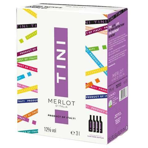 Rượu vang bịch Tini Merlot BIB