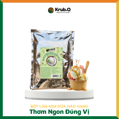 Bột Làm Kem Dừa Krub.O (Gói 1kg)