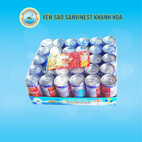 Nước Yến sào Sanvinest Khánh Hòa lon kiêng 190ml, khay 30 lon - 122K30