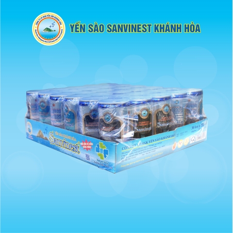 Nước Yến sào Sanvinest Khánh Hòa lon kiêng 190ml, khay 30 lon - 122K30