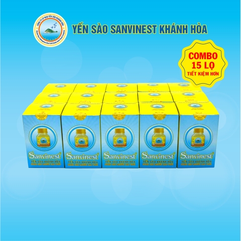 [Combo 15 lọ] Nước Yến sào Sanvinest Khánh Hòa dành cho người cao tuổi - 205