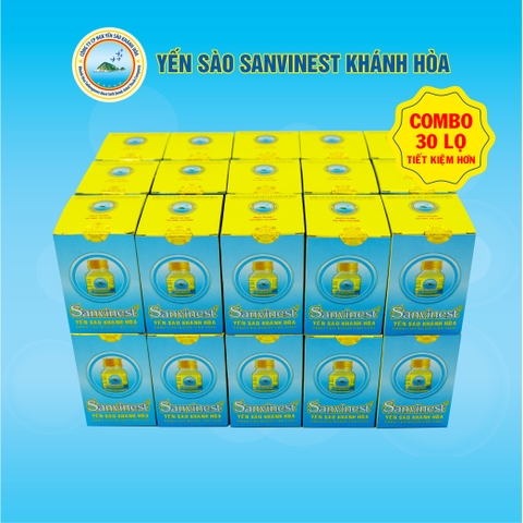 [Combo 30 lọ] Nước yến sào Sanvinest Khánh Hòa không đường dành cho người cao tuổi 70 ml - 206