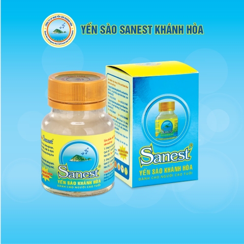 Nước yến sào Khánh Hòa Sanest không đường dành cho người cao tuổi 70ml, hộp 1 lọ-096