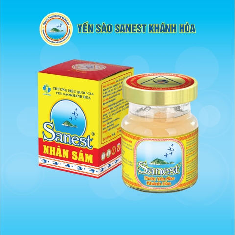 Nước yến sào Khánh Hòa Sanest nhân sâm Fucoidan lọ 70ml - 700