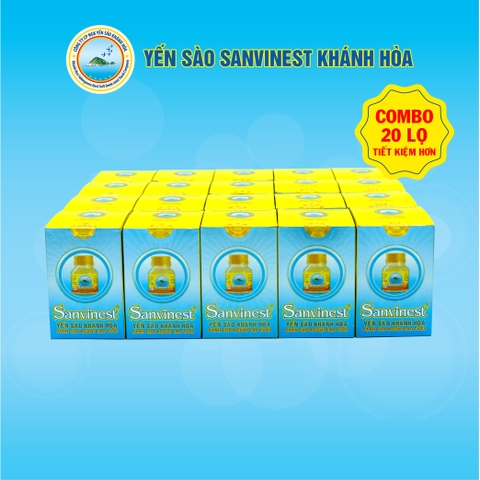 [Combo 20 lọ] Nước Yến sào Sanvinest Khánh Hòa dành cho người cao tuổi - 205