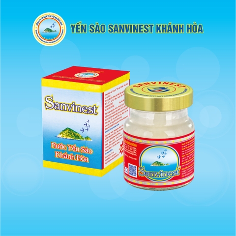 Nước Yến sào Sanvinest Khánh Hòa lọ (Không đường). Hộp 1 lọ 70ml