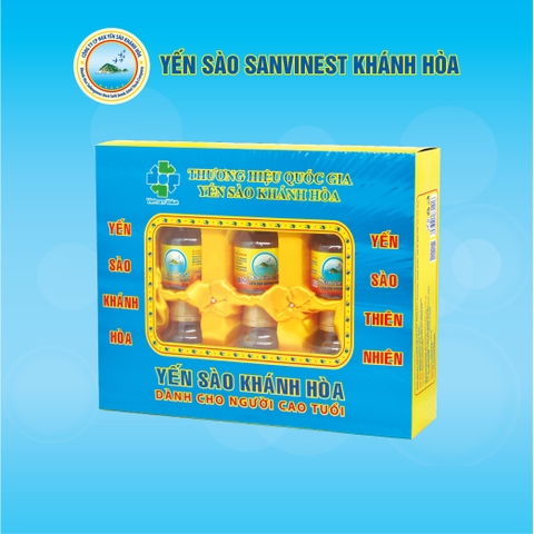 Nước Yến sào Sanvinest Khánh Hòa dành cho người cao tuổi, hộp 06 lọ - 205H6