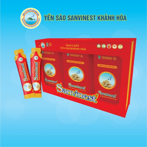 Tinh chất Yến sào Khánh Hòa Sanvinest túi 20ml, QUÀ TẶNG 30 TÚI, tiện lợi khi sử dụng, hấp thu dưỡng chất nhanh chóng.