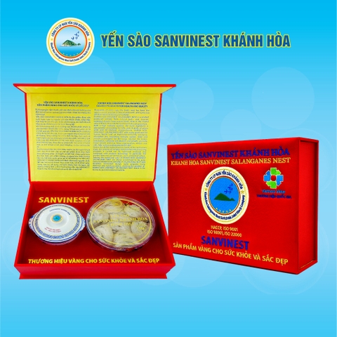 Hộp quà tặng Yến sào Nguyên tổ 50g Sanvinest Khánh Hòa Chính hiệu.