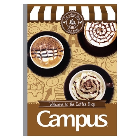 Vở Coffee Shop - B5 Kẻ Ngang Có Chấm 120 Trang ĐL 60g/m2 - Campus